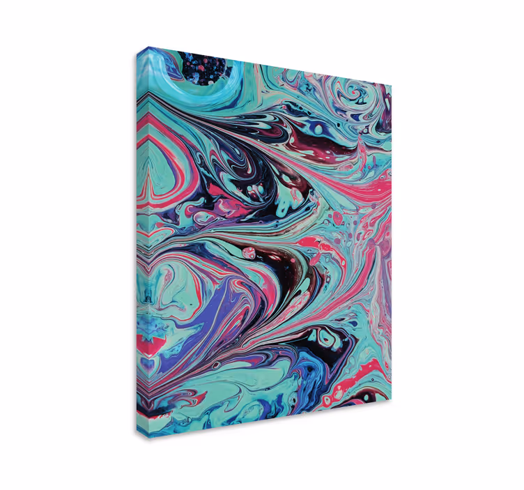 Cuadro en arte Salpicadura de pintura morada - TenVinilo