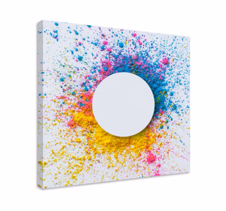 Cuadro en arte Chapoteo del círculo - TenVinilo