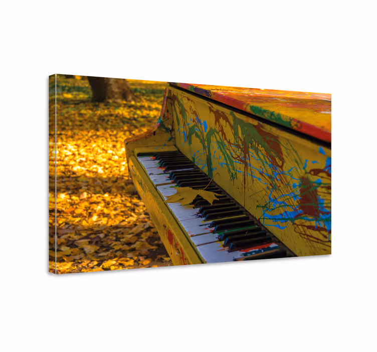 Cuadro musical Salpicadura de piano - TenVinilo