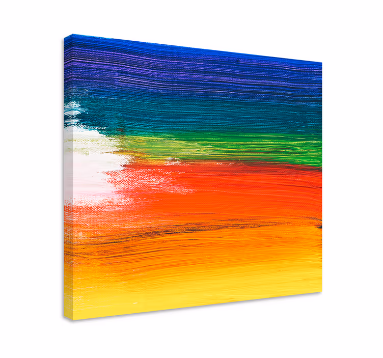 Cuadro en arte Color de salpicaduras de arco iris - TenVinilo