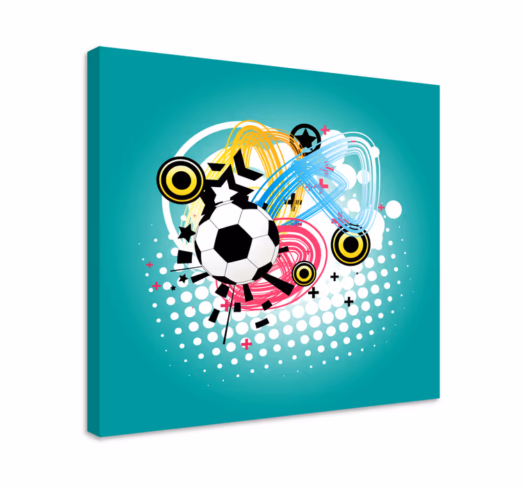 Cuadro moderno Fútbol artístico - TenVinilo