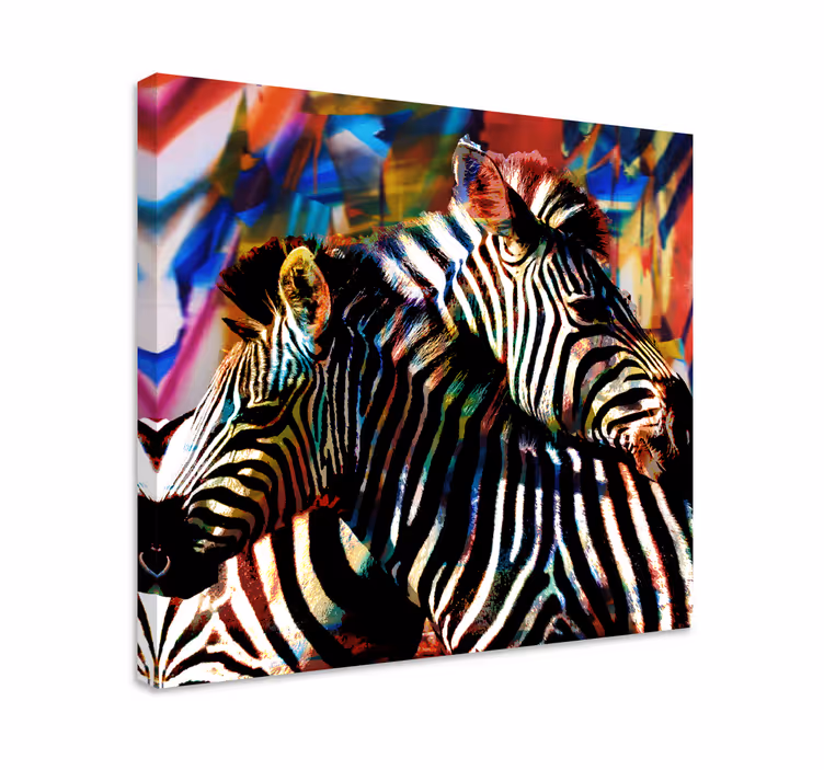 Cuadro animales Multicolor par de semanas - TenVinilo