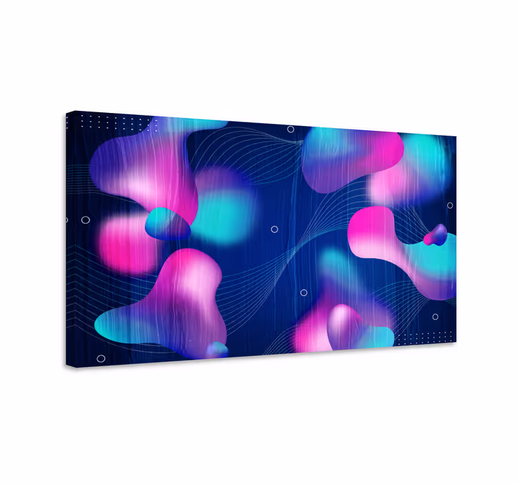 Cuadro moderno formas fluídas abstractas - TenVinilo