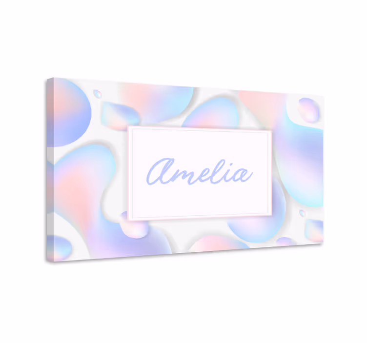 Cuadro personalizable Fluido de gradiente - TenVinilo