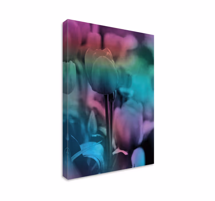 Cuadro de flores Diferentes tulipanes cerca - TenVinilo