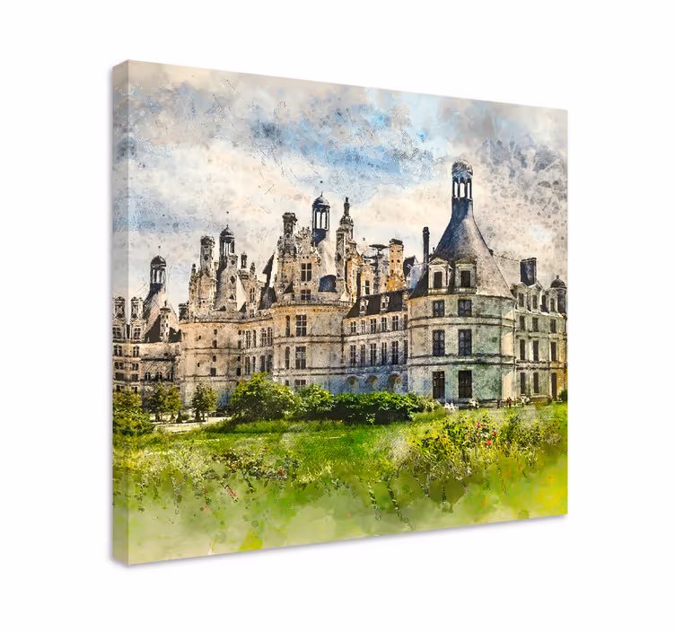 Cuadro ciudades vista de arquitectura château - TenVinilo