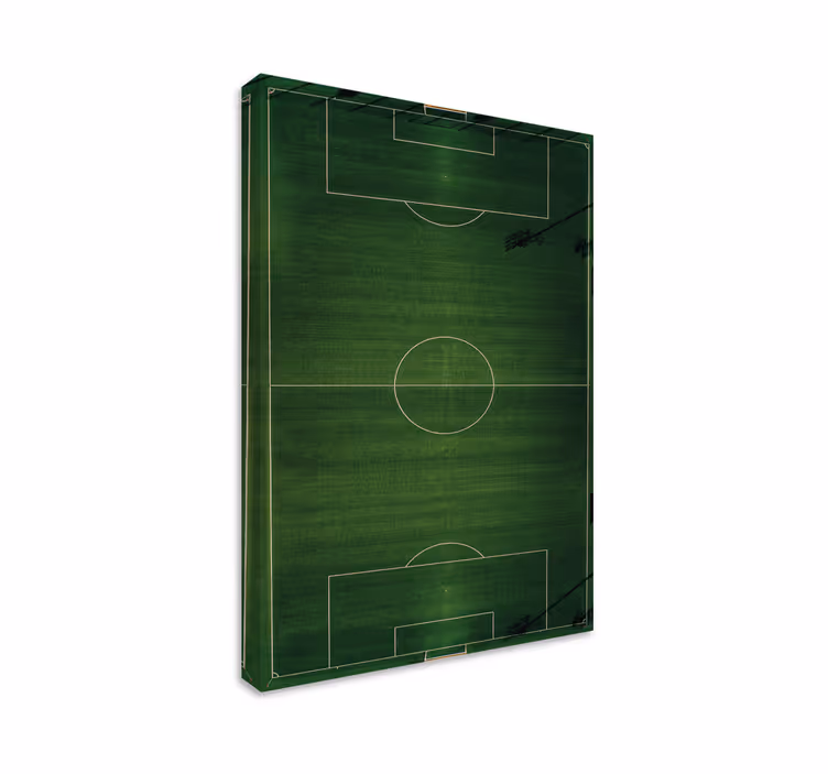 Cuadro casa Campo de fútbol simple - TenVinilo