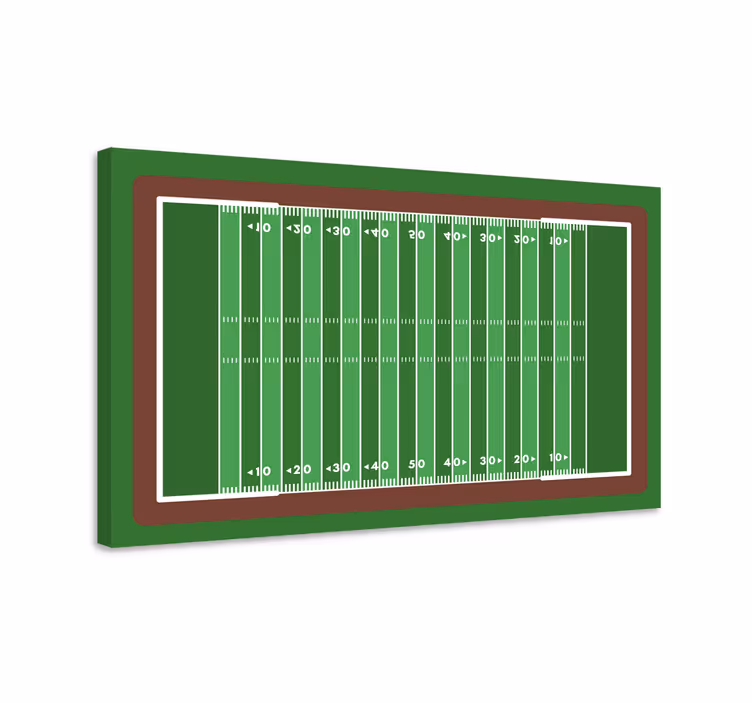Cuadro casa Campo de fútbol americano simple - TenVinilo