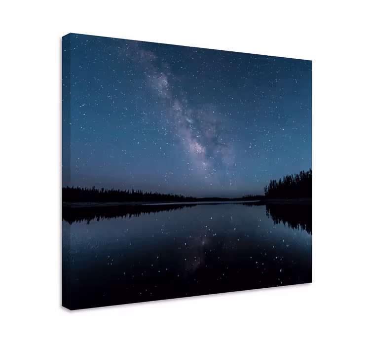 Cuadro paisajes Lago de noche - TenVinilo