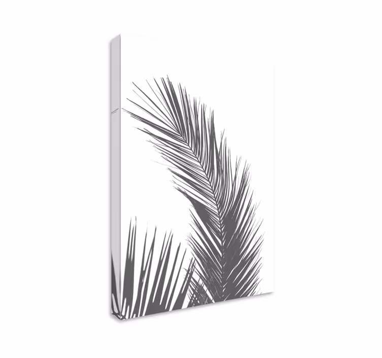 Cuadro nórdico Palmera gris - TenVinilo