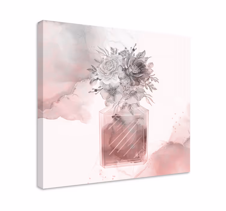 Cuadro de flores jarrón de arreglo floral - TenVinilo