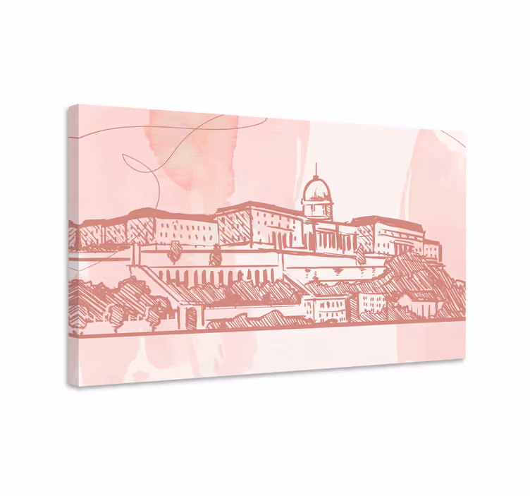 Cuadro ciudades contorno histórico de la ciudad - TenVinilo