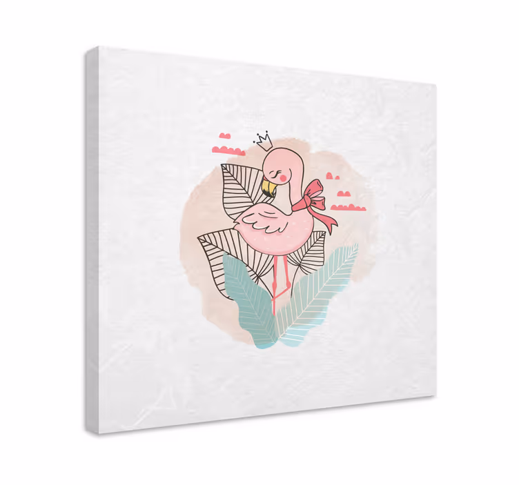 Cuadro animales Lindo patrón de flamenco sin costuras - TenVinilo