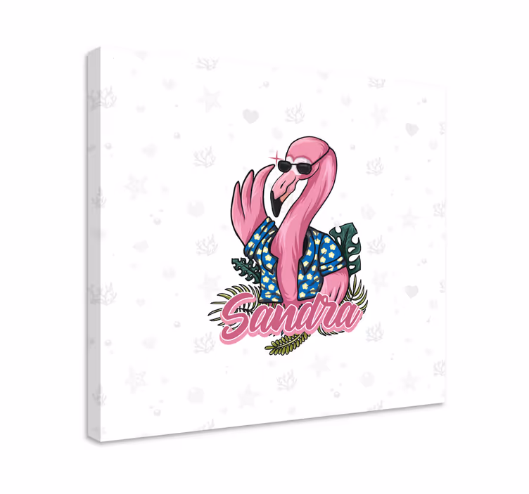 Cuadro animales estilo flamenco chido - TenVinilo