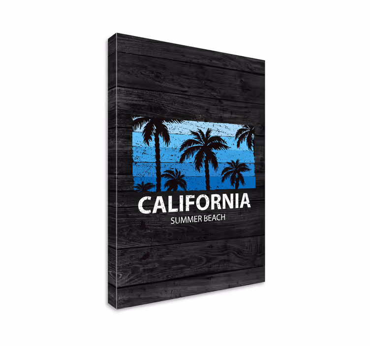 Cuadro ciudades palmeras de california - TenVinilo