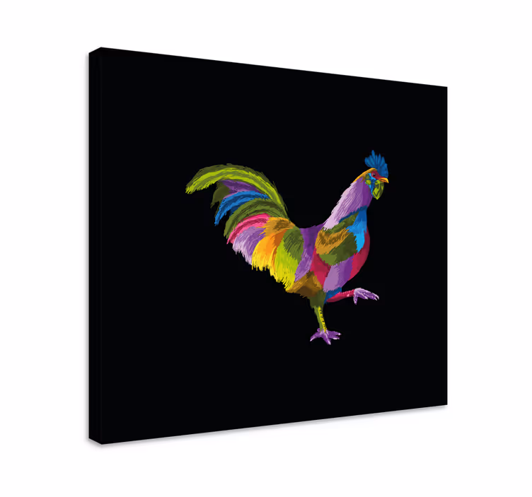 Cuadro aves Polluelo multicolor latin lover - TenVinilo