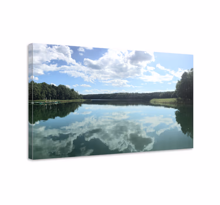 Cuadro paisajes Lago azul en mazury - TenVinilo