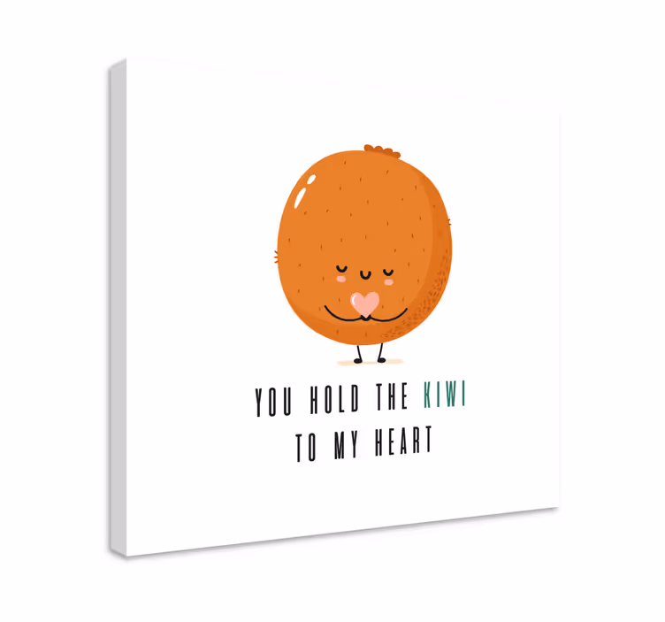 Cuadro frase Cita divertida con kiwi - TenVinilo