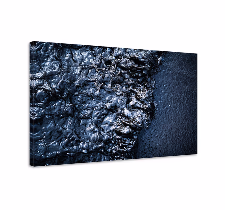 Cuadro ornamental superficie negra texturizada - TenVinilo