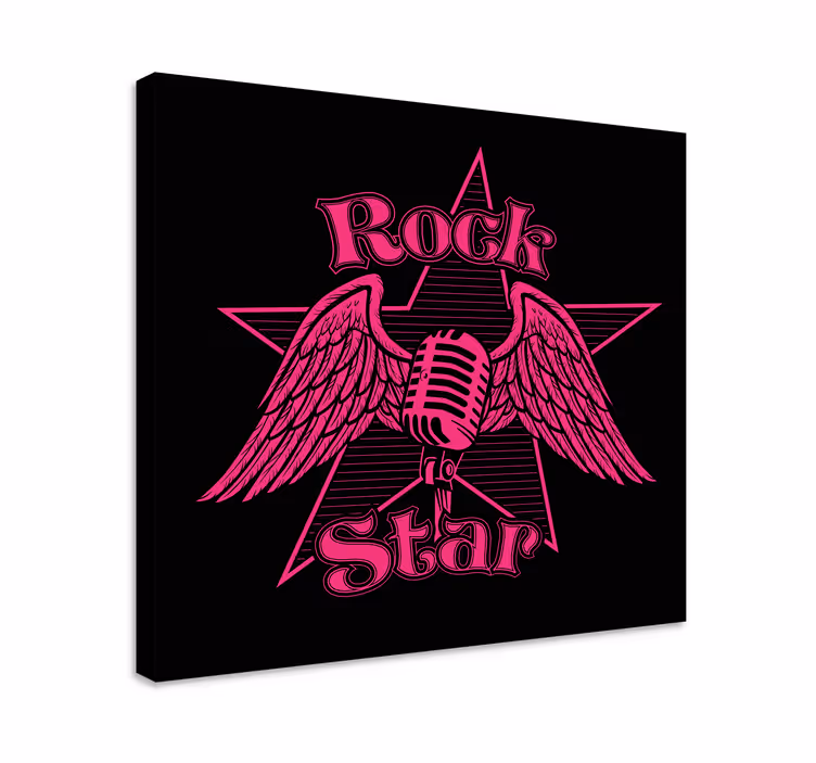 Cuadro musical alas de rock star - TenVinilo