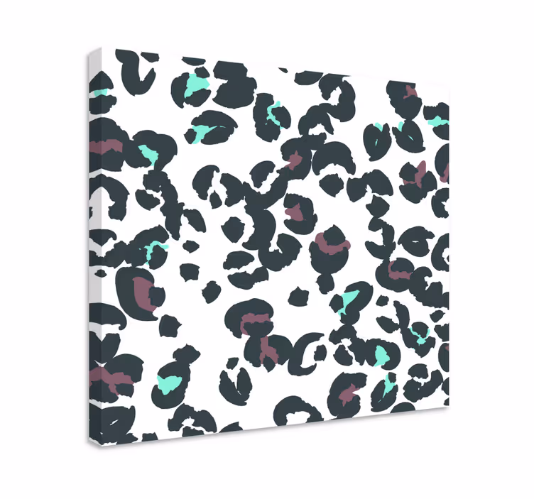 Cuadro animales con estampado de leopardo - TenVinilo