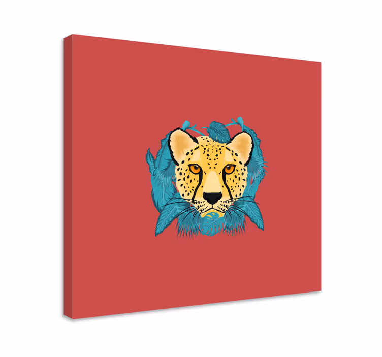 Cuadro animales Gráfico de leopardo de estilo oriental - TenVinilo