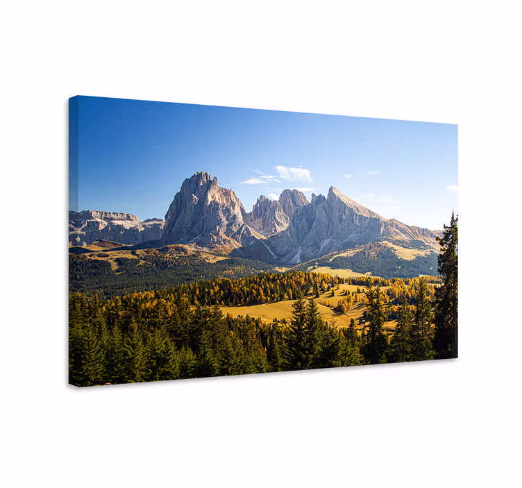 Cuadro paisajes Verdes montañas y valles - TenVinilo