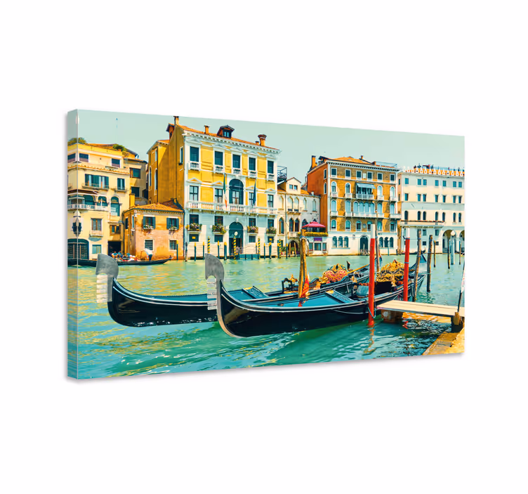 Cuadro ciudades góndolas de venecia - TenVinilo