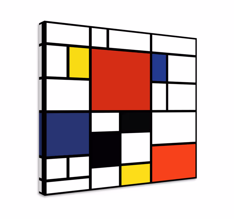 Cuadro moderno Bloques de colores abstractos - TenVinilo
