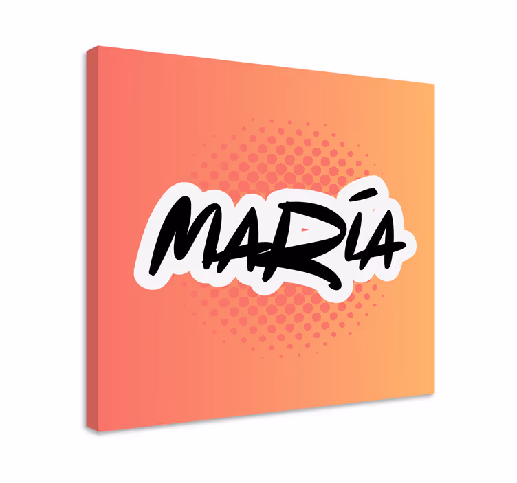 Cuadro abecedario arte con nombre personalizado - TenVinilo