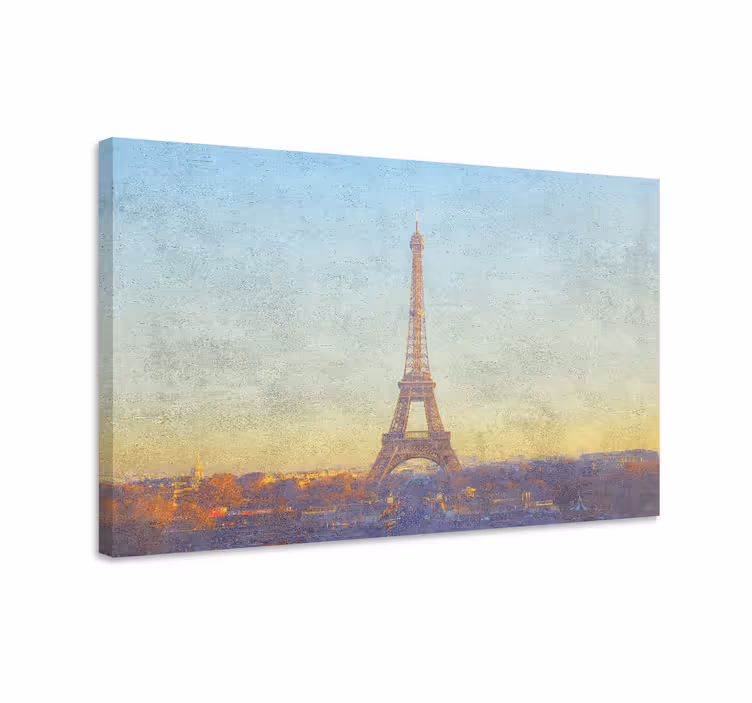Cuadro ciudades paisaje de la torre eiffel - TenVinilo