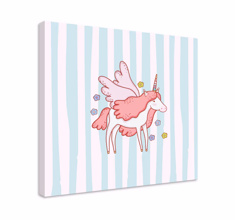 Cuadro de unicornios unicornio alado mágico - TenVinilo