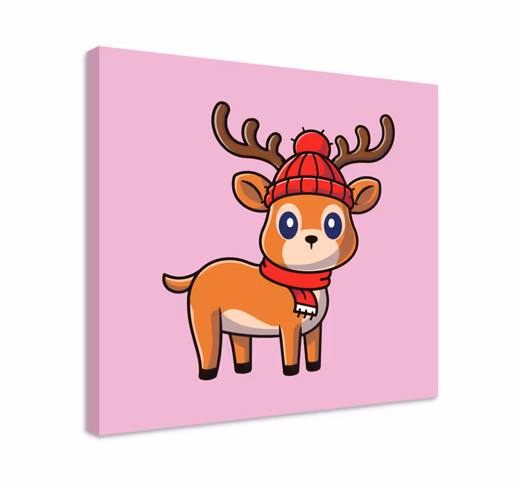 Cuadro de navidad Reno bebé - TenVinilo