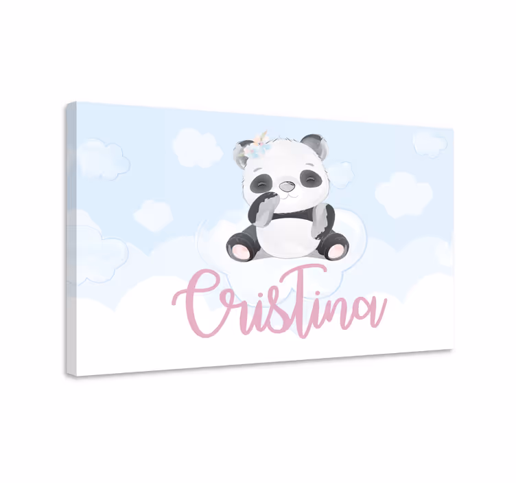 Cuadro animales personaje de panda lindo - TenVinilo