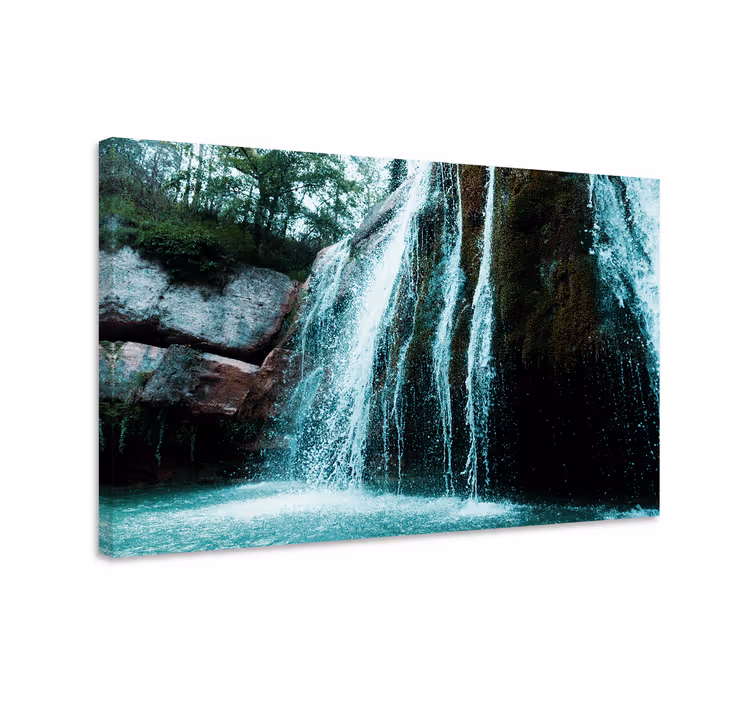 Cuadro paisajes Agua azul llena de agua - TenVinilo