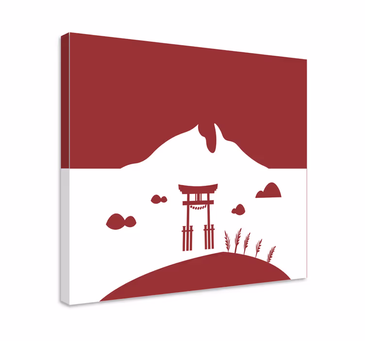 Cuadro oriental puerta torii japonesa - TenVinilo