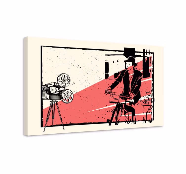 Cuadro personajes La vida es un hermoso diseño con personajes - TenVinilo
