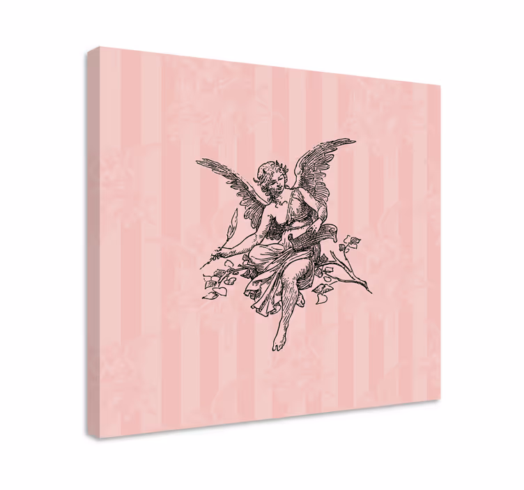 Cuadro vintage Diseño de arte de patrón de toile jouy - TenVinilo