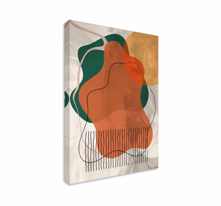 Cuadro moderno formas naturales libres - TenVinilo