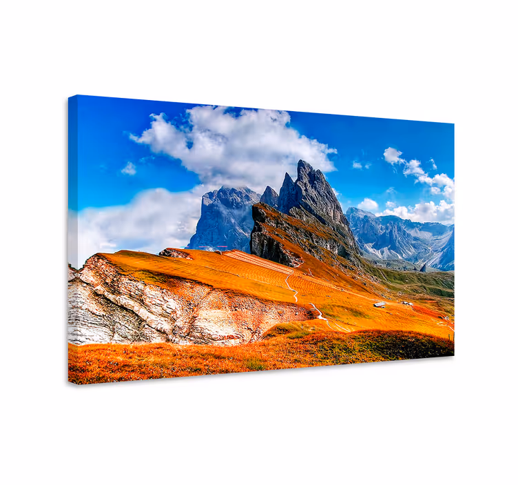 Cuadro paisajes Paisaje colina colores estéticos - TenVinilo