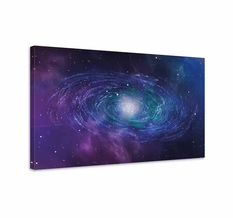 Cuadro moderno Anillo espacial formado por estrellas - TenVinilo