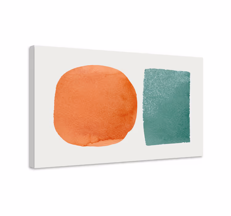 Cuadro comedor Diseño minimalista de puntos y cuadrados - TenVinilo