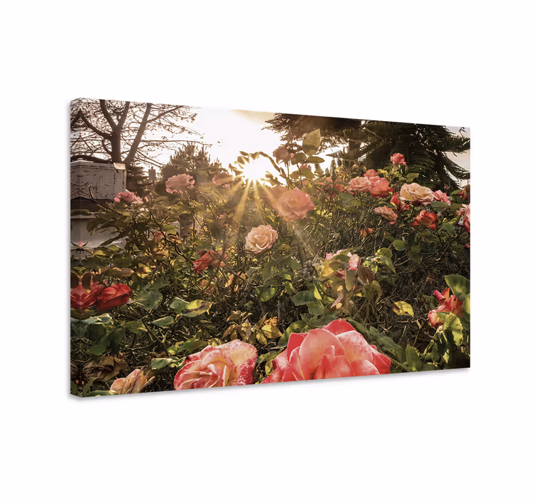 Cuadro de flores ramillete de rosas radiantes - TenVinilo