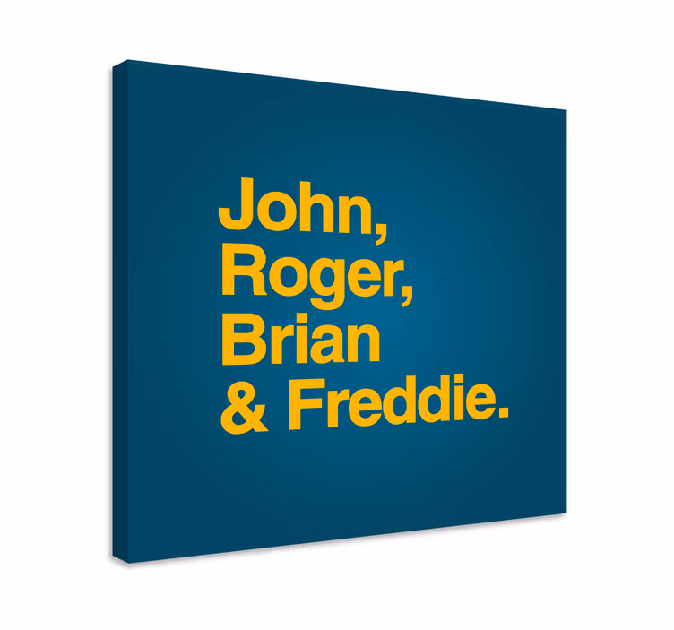 Cuadro musical John, roger, brian y freddie - TenVinilo