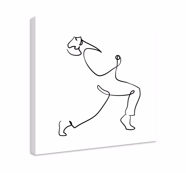 Cuadro de personas contorno humano dinámico - TenVinilo