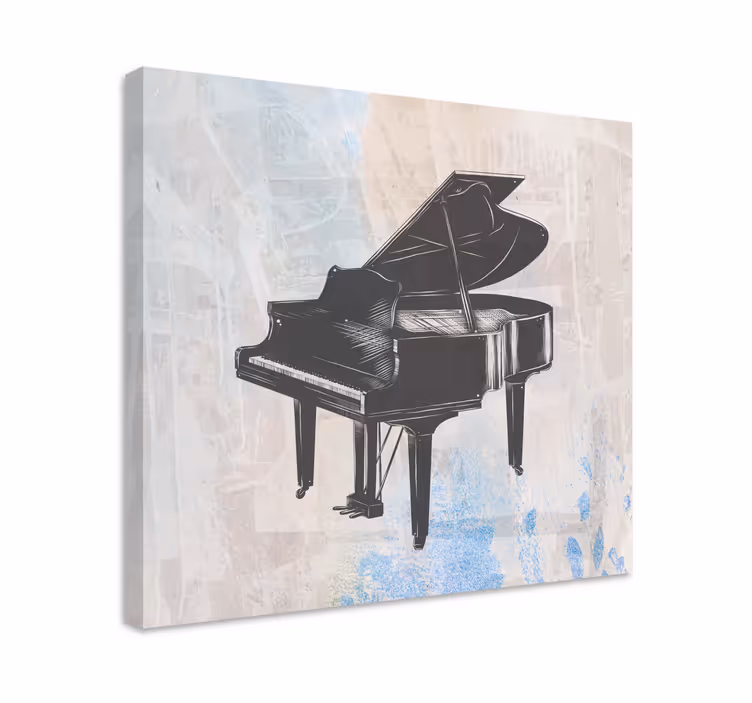 Cuadro musical estilo gran piano - TenVinilo