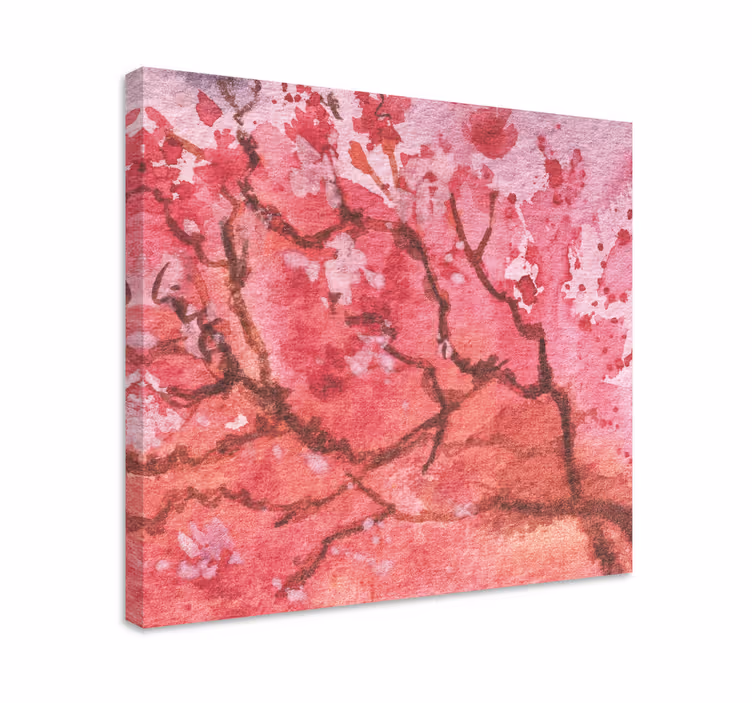 Cuadro de flores ramas de sakura - TenVinilo
