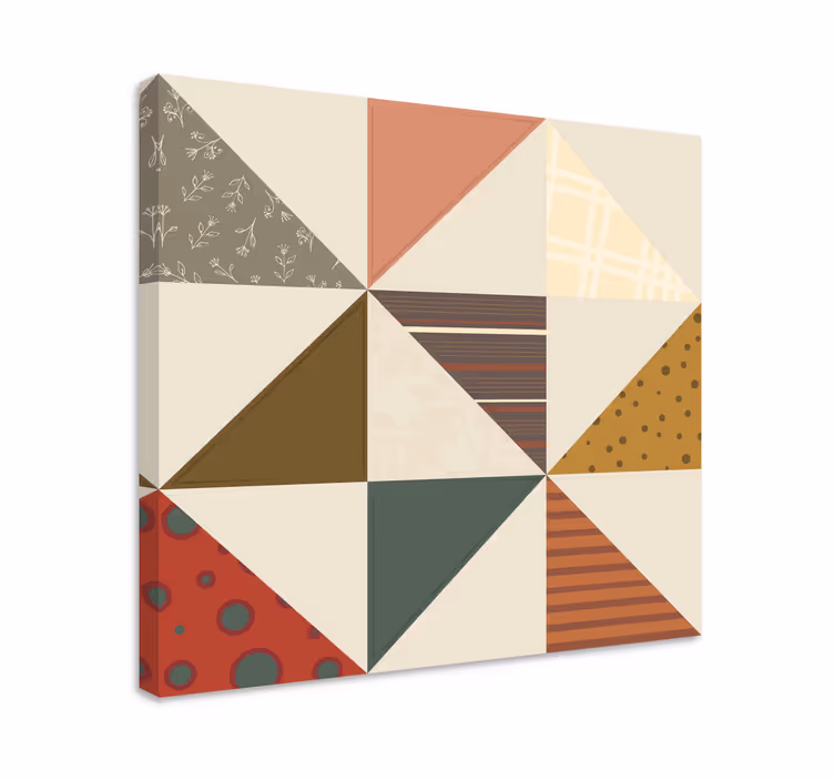 Cuadro buda mosaico geométrico decorativo - TenVinilo