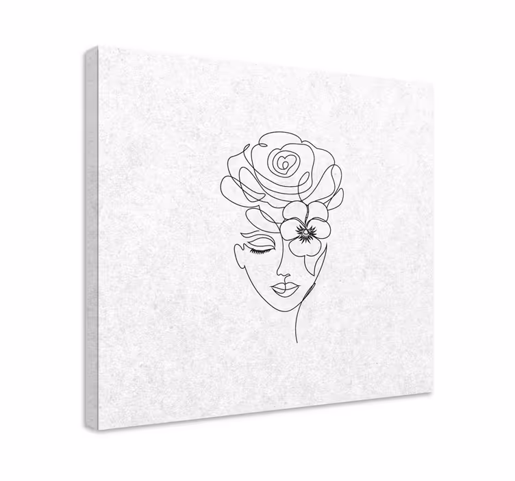Cuadro para pasillo Mujer minimalista sin rostro - TenVinilo