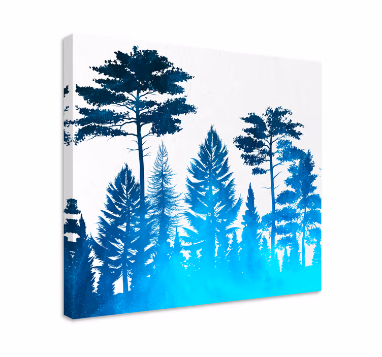 Cuadro paisajes Bosque de invierno - TenVinilo